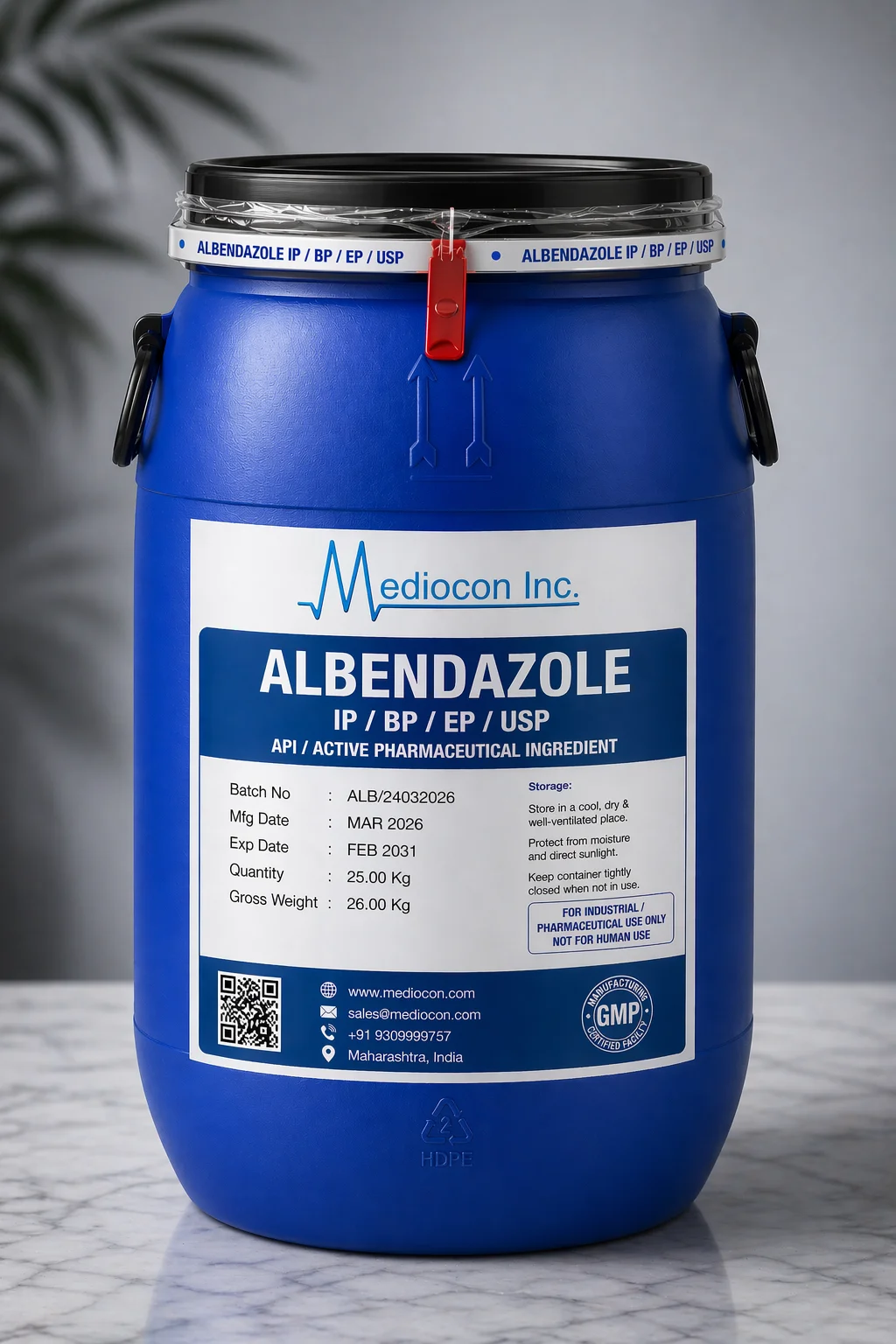 Albendazole API Manufacturer India | Mediocon Inc