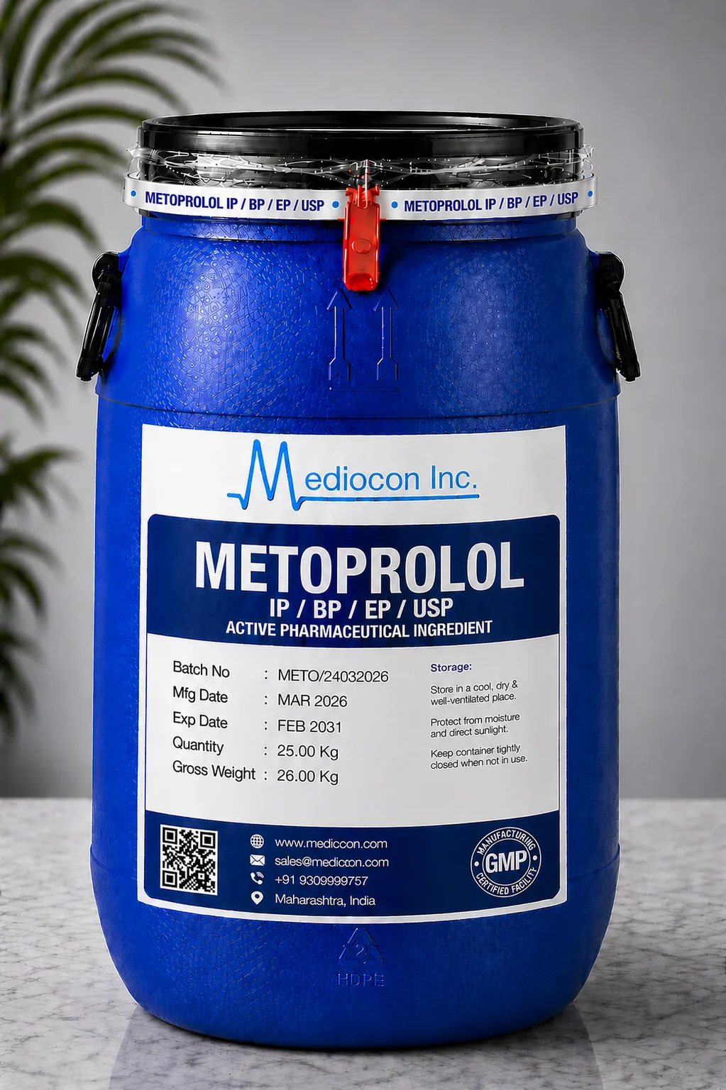 Metoprolol API — Mediocon Inc