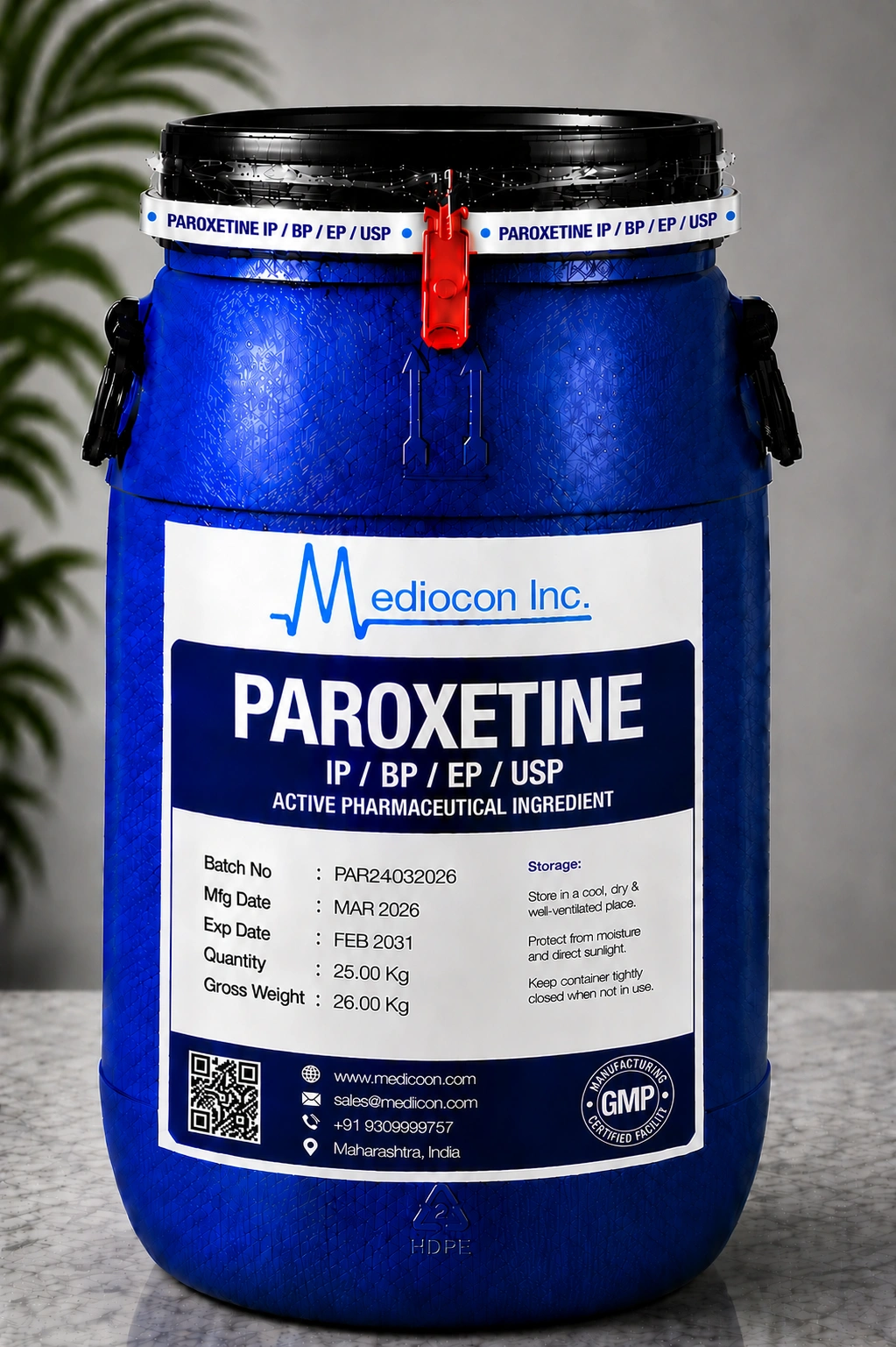 Paroxetine API — Mediocon Inc