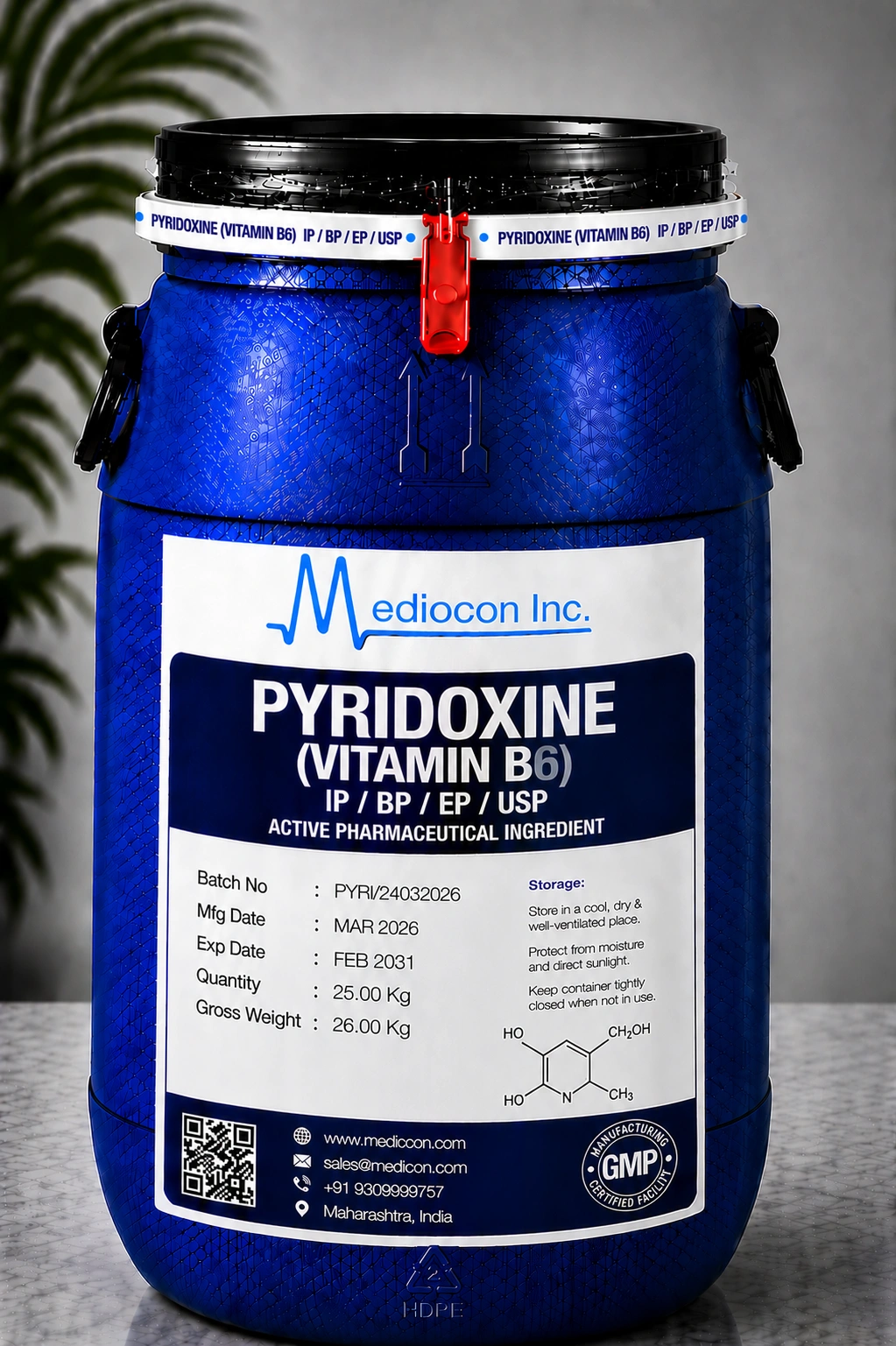 Pyridoxine Vitamin B6 API