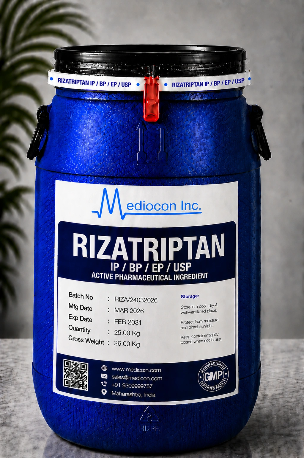 Rizatriptan API — Mediocon Inc