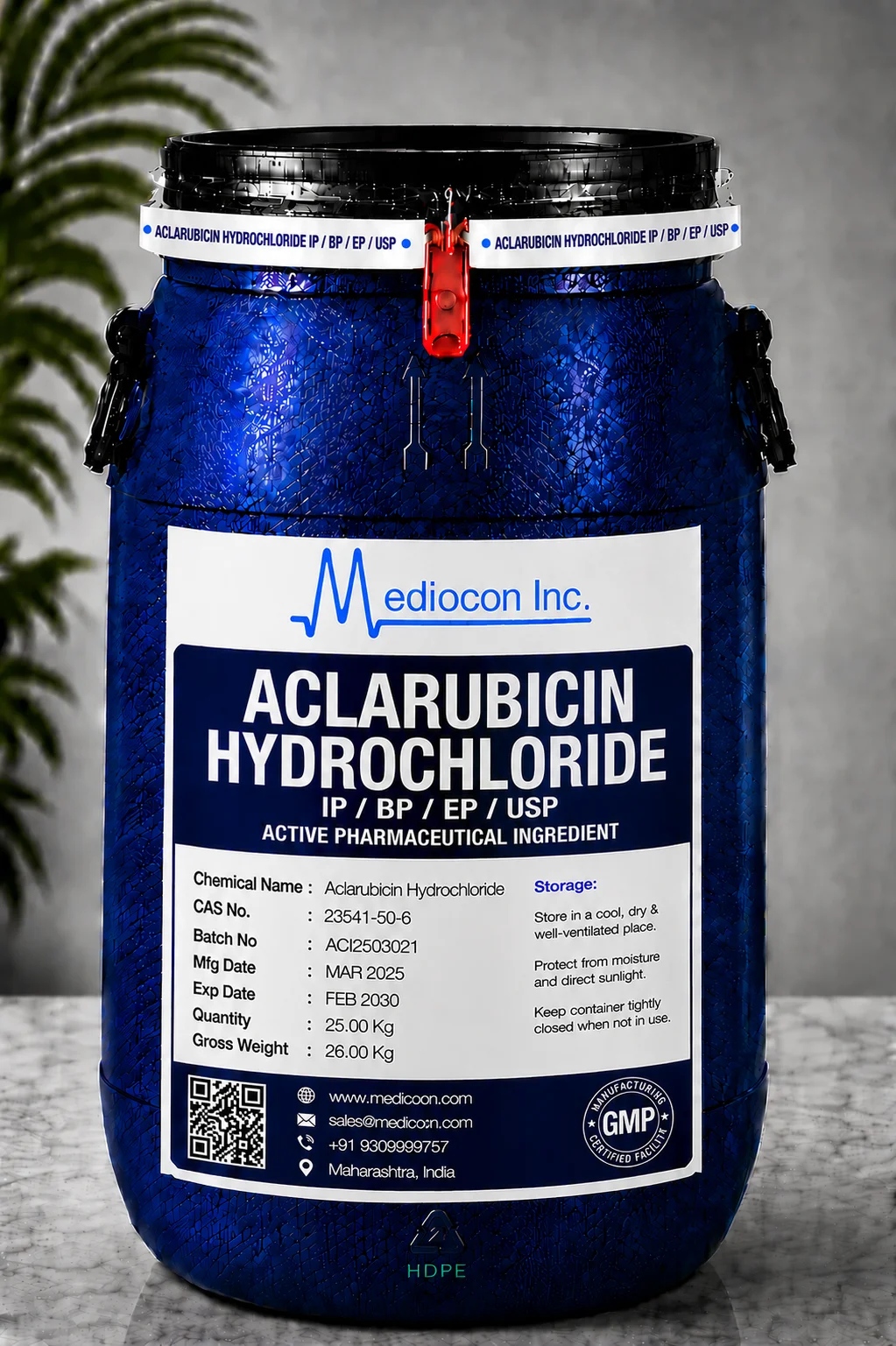 Aclarubicin Hydrochloride API
