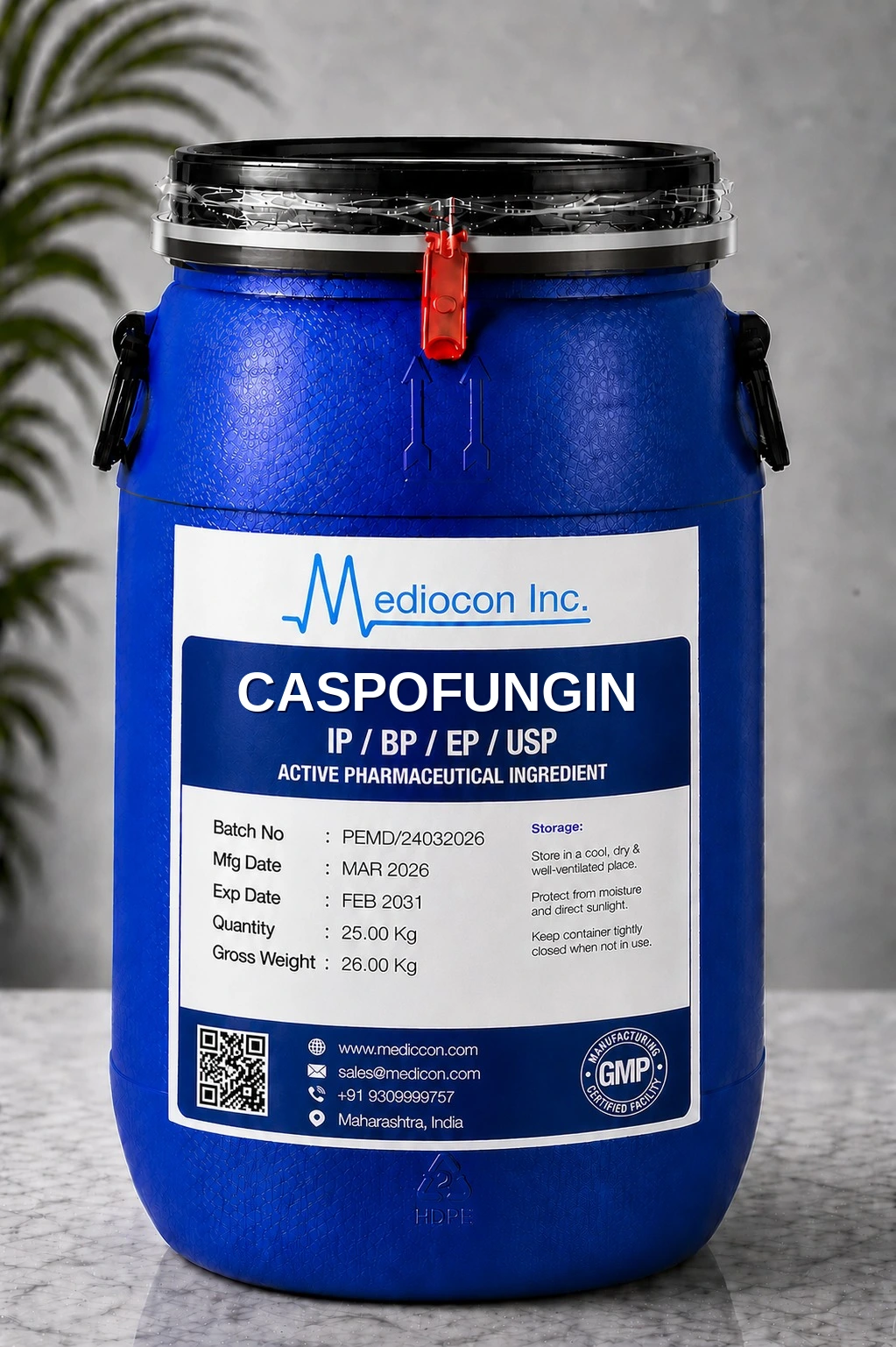 Caspofungin API — Mediocon Inc, Aurangabad Maharashtra India