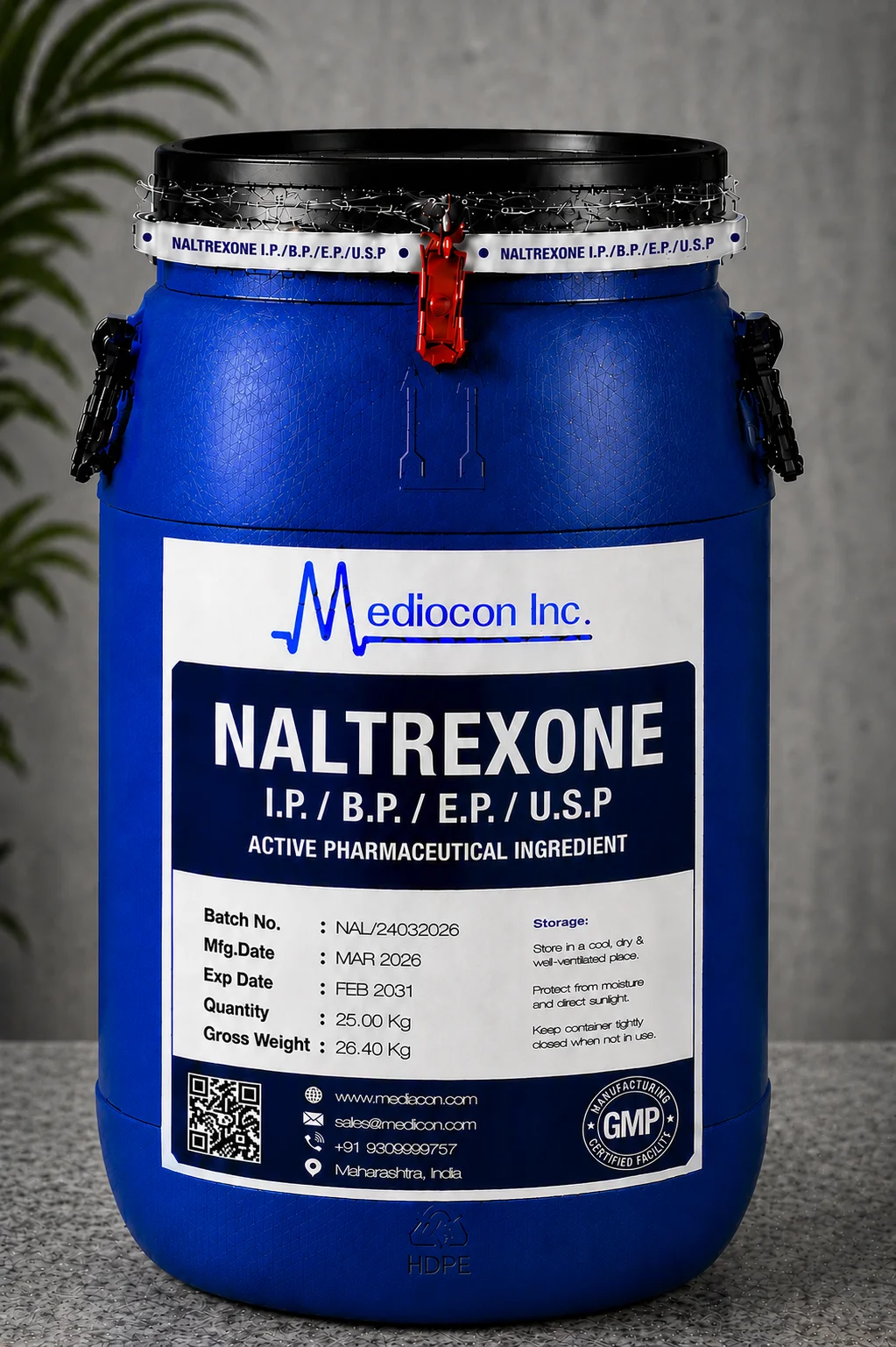 Naltrexone Hydrochloride API