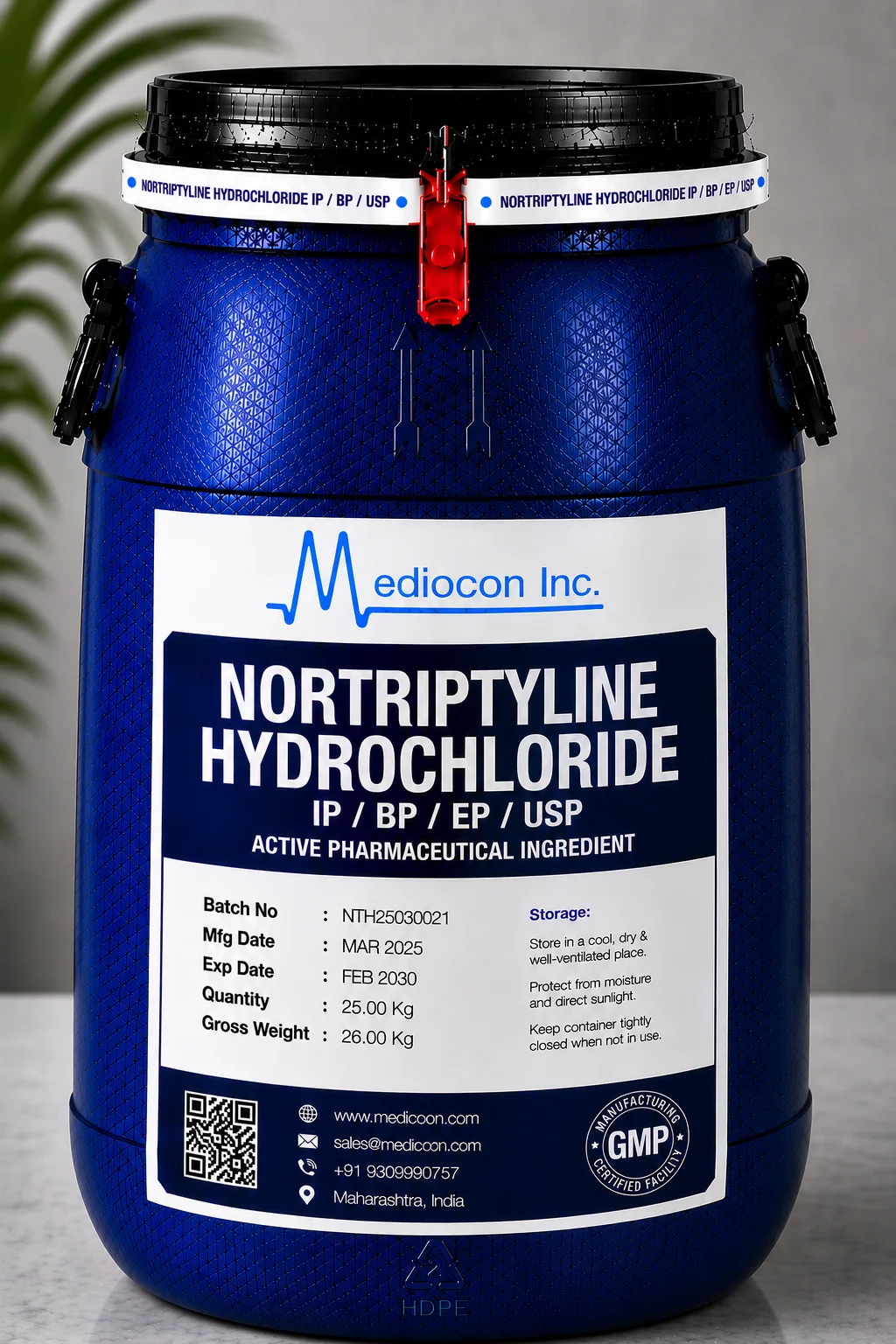 Nortriptyline Hydrochloride API
