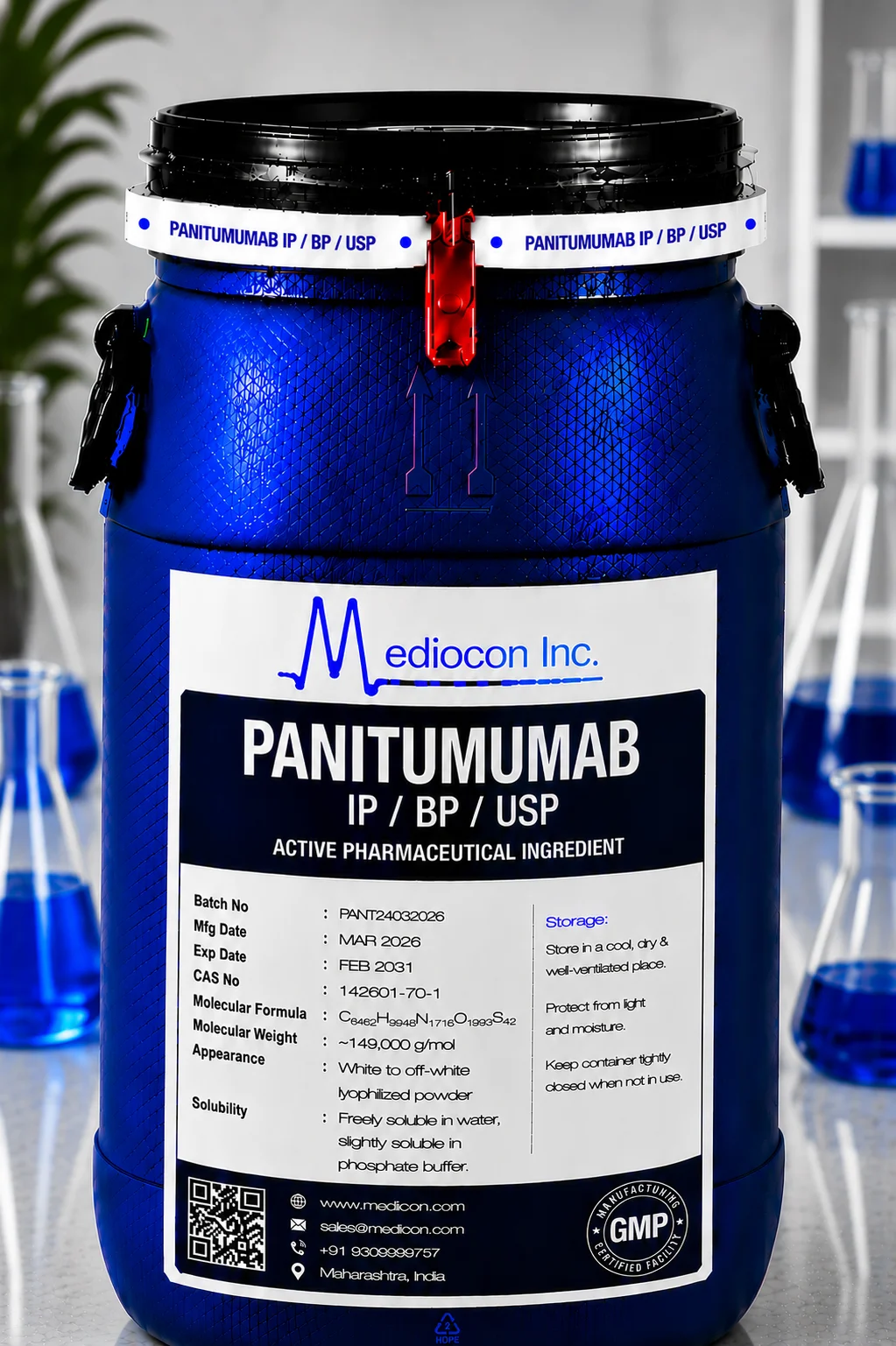 Panitumumab API Supplier Manufacturer Aurangabad Maharashtra India — Mediocon Inc