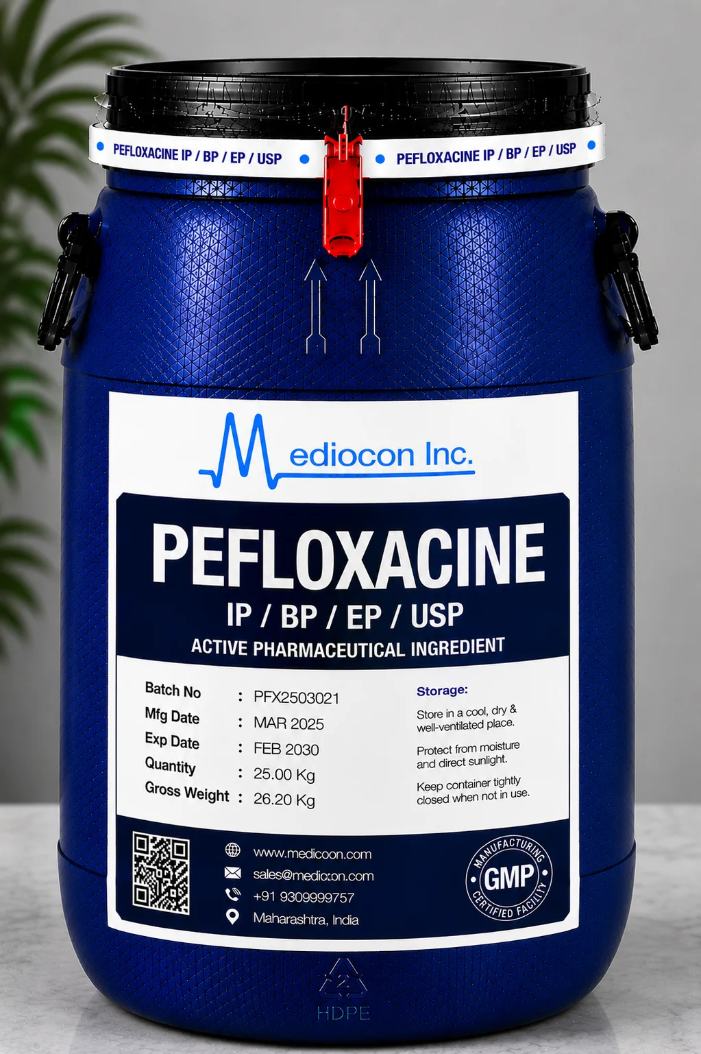 Pefloxacine API