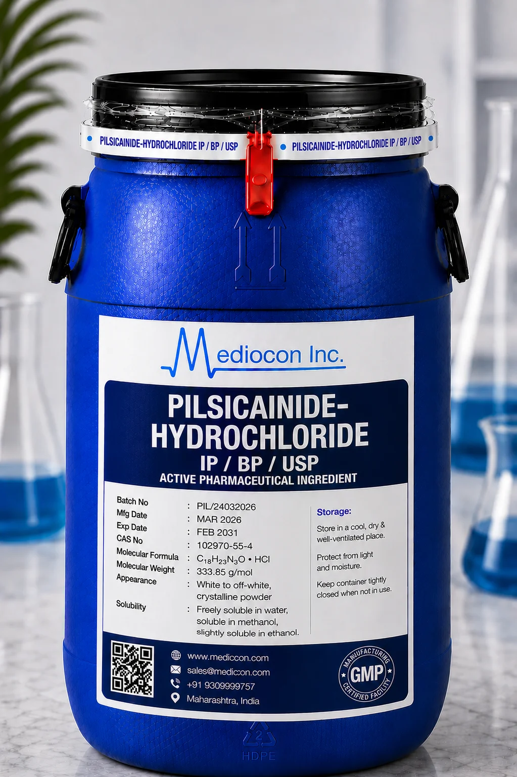 Pilsicainide Hydrochloride API