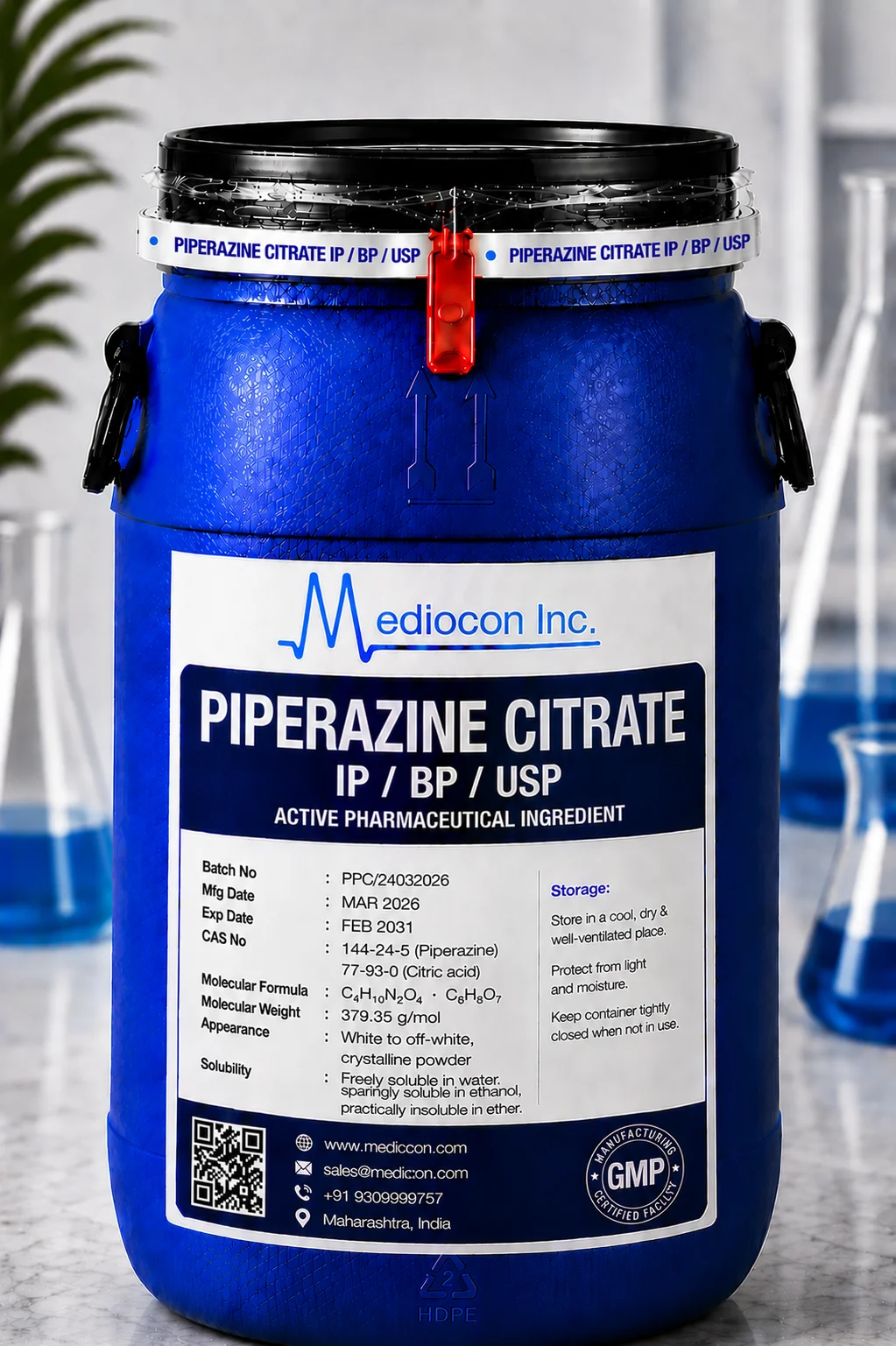 Piperazine Citrate API