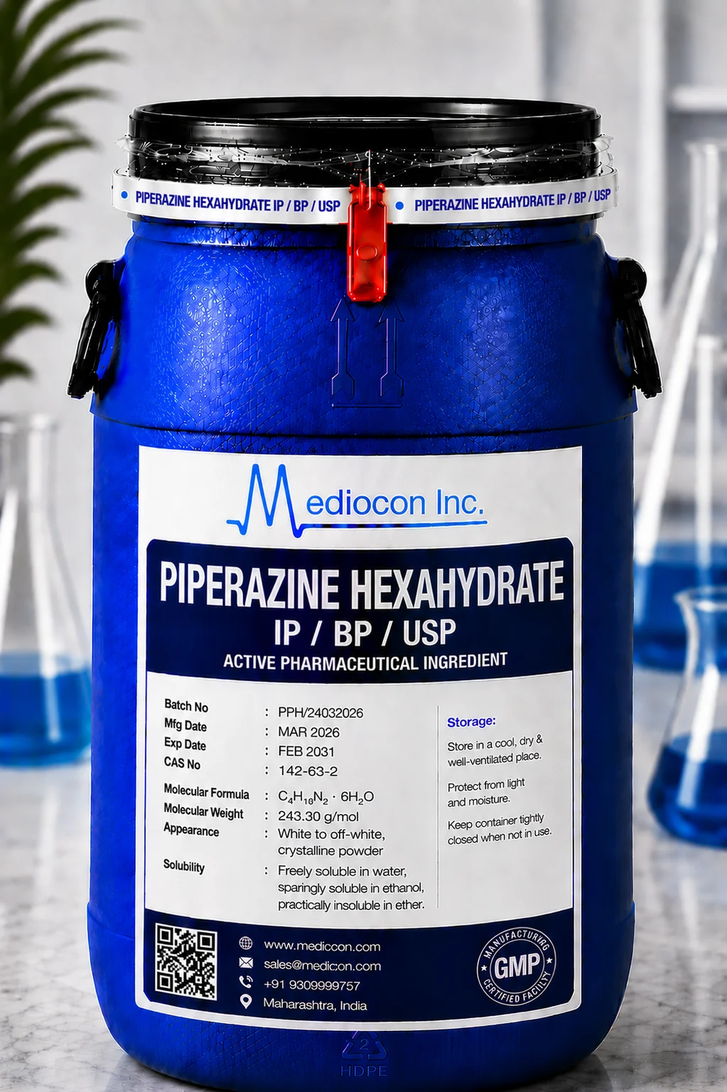 Piperazine Hexahydrate API