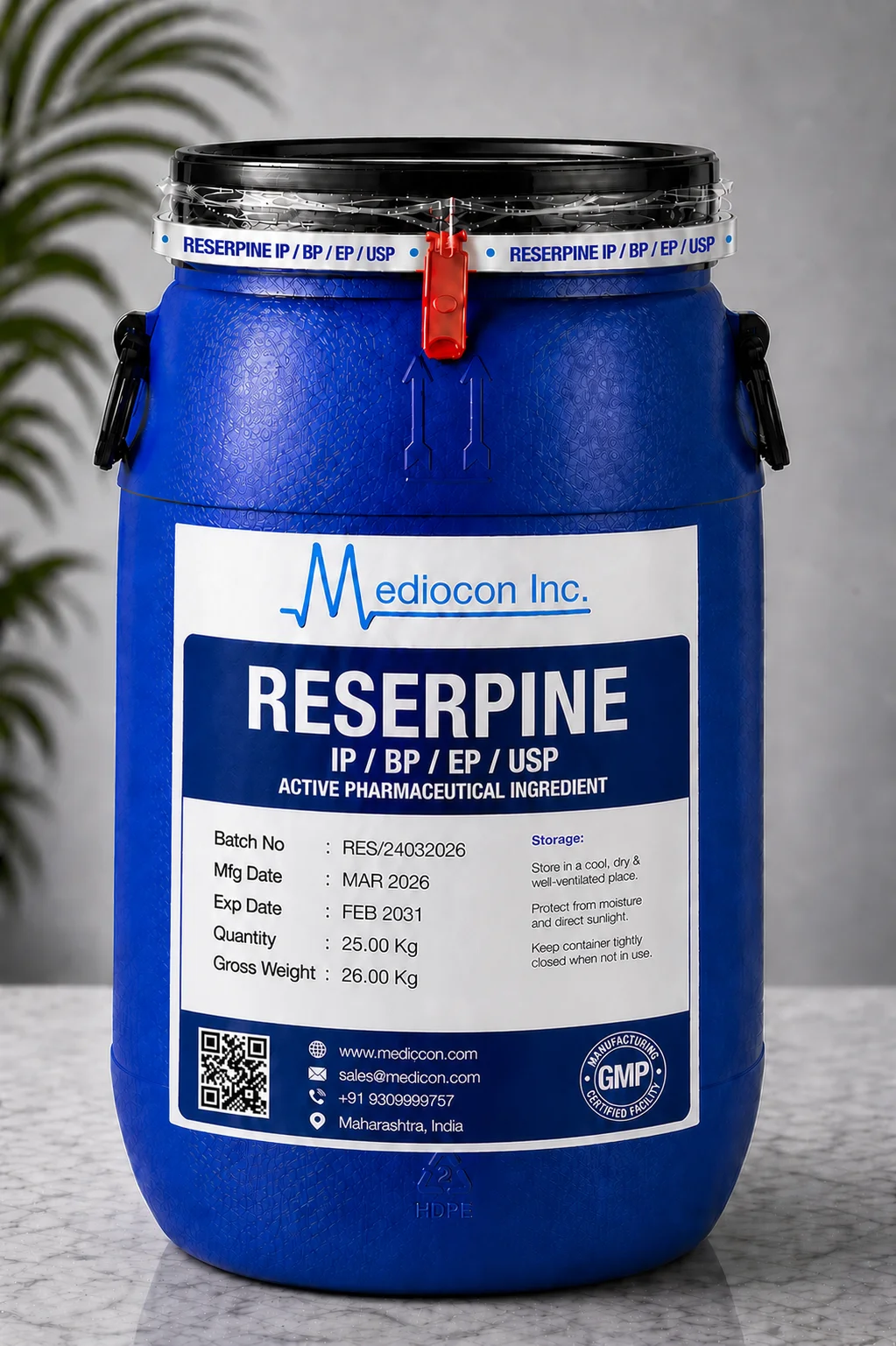 Reserpine API Manufacturer Supplier Aurangabad India