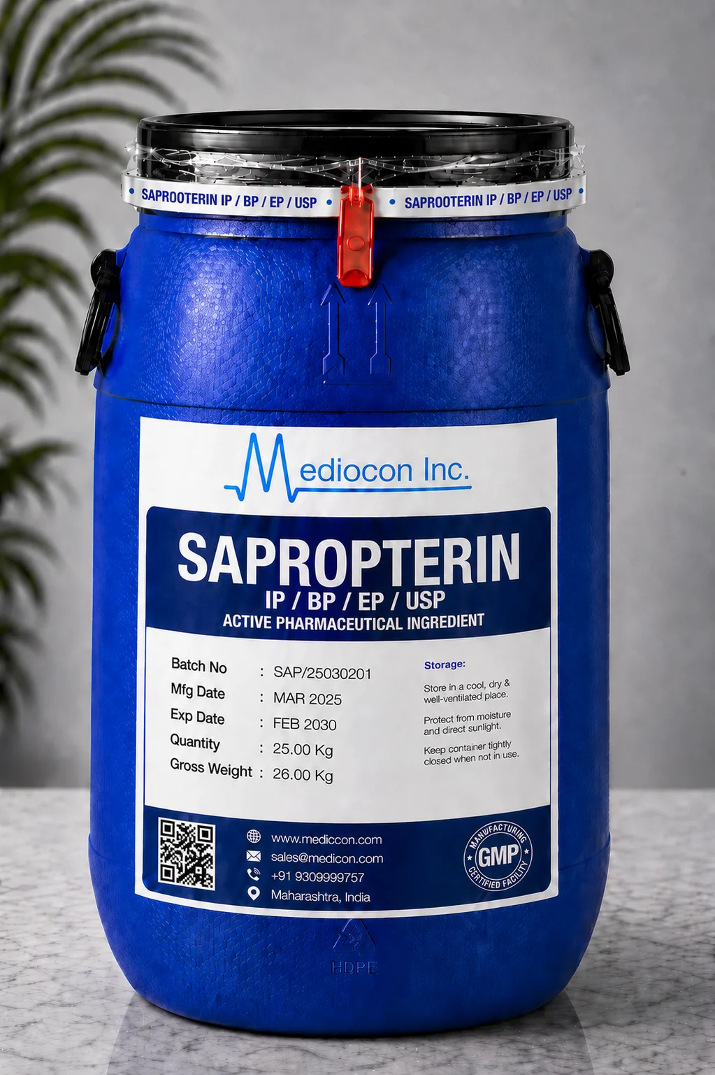 Sapropterin API — Mediocon Inc