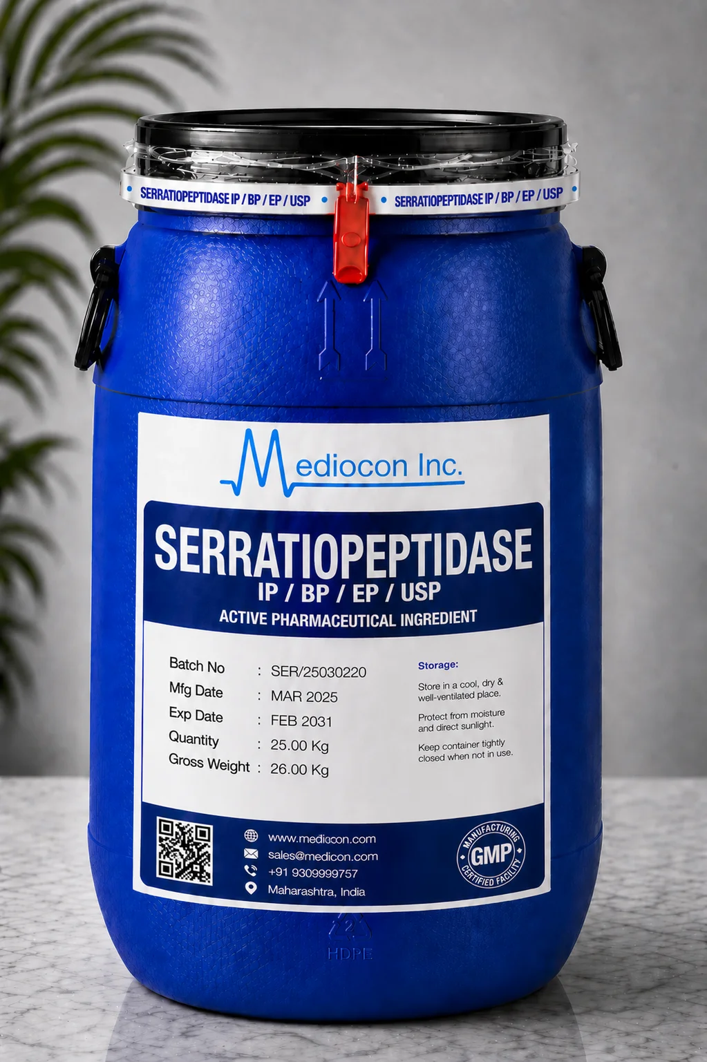Serratiopeptidase API — Mediocon Inc