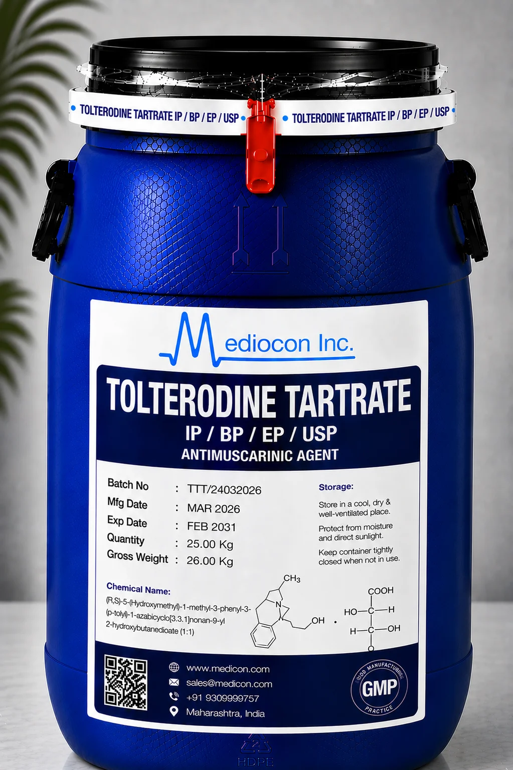 Tolterodine Tartrate API
