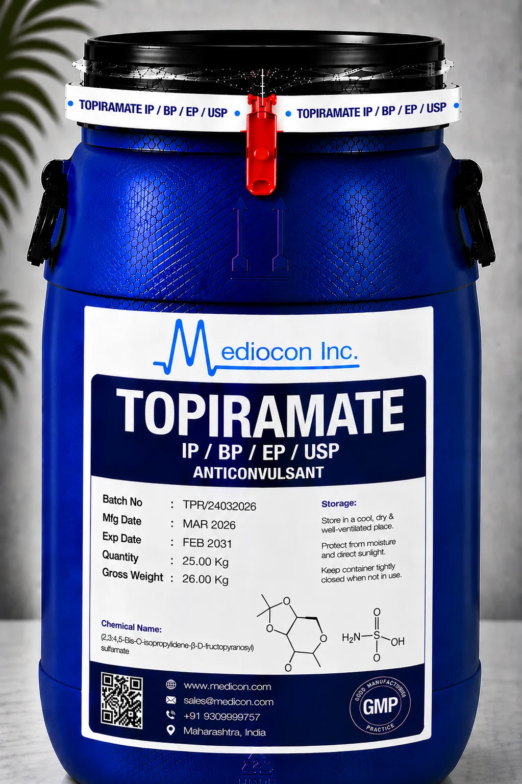 Topiramate API
