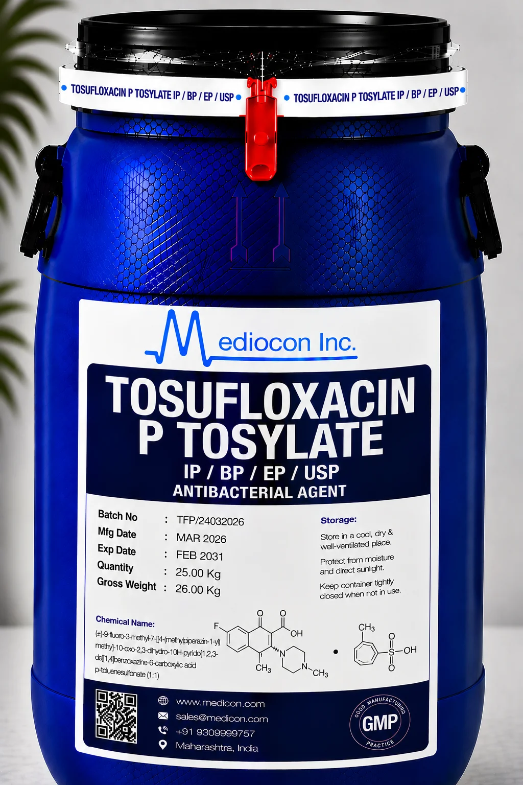 Tosufloxacin P Tosylate API