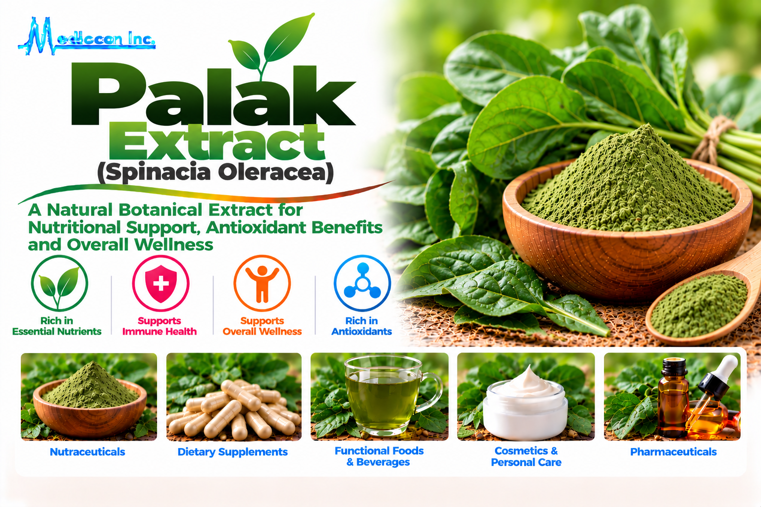Palak Extract (Spinacia Oleracea) Manufacturer in India — Mediocon Inc